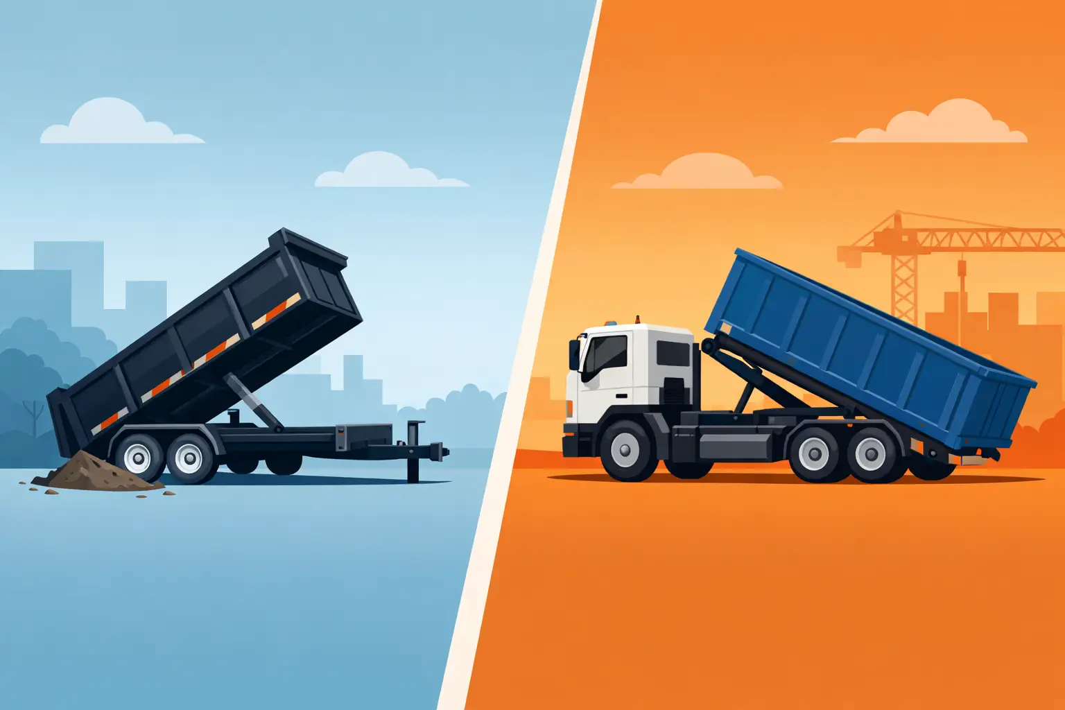 Dump Trailer vs Roll Off: Which Fits Best?